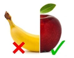 banana and apple check