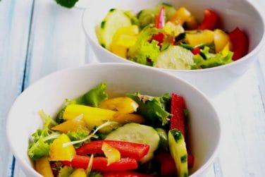 Asian Style Cucumber & Bell Pepper Kidney Diet Salad