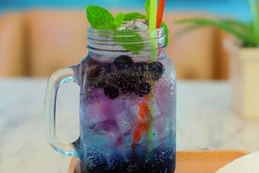 Iced Blueberry soda kidney friendly mix