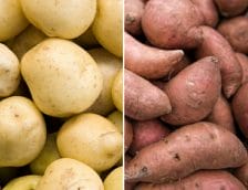 potatoes and sweet potato