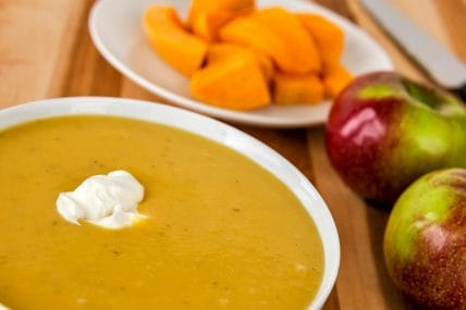Spicy Yam and Apple Soup - Renal Diet Thanksgiving Recipe