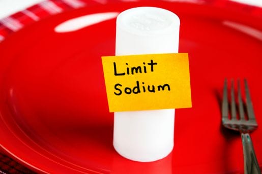 limit sodium in sticky notes