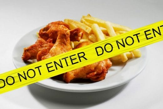 no to processed foods