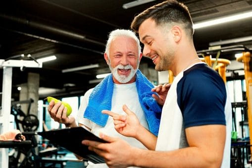 old person with a dietitian old person with a dietitian
